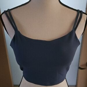 Double Strap Blue Women's Top